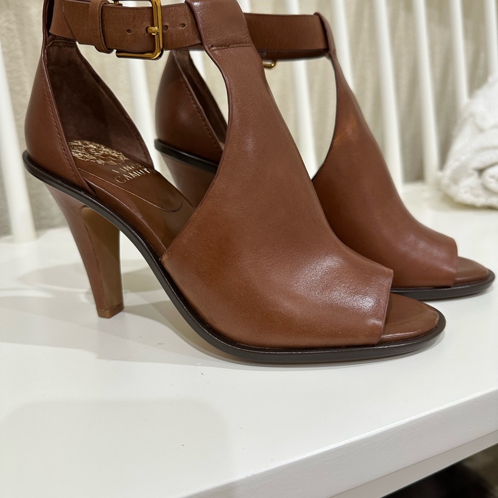 Camilla Brown Leather Women's Heels